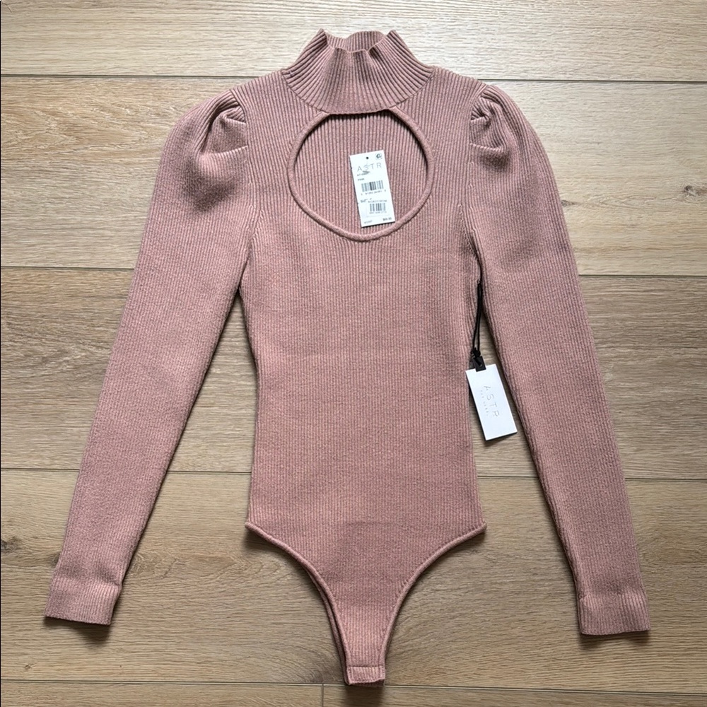 ASTR THE LABEL - Mock Turtle Neck Bodysuit